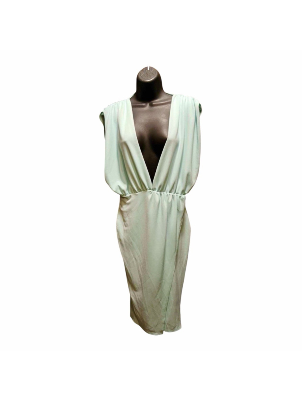 PrettyLittleThing Women's Blue Plunge Dress Size 8 - INV539 A7